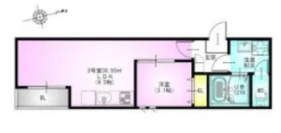 GRANDTIC原木中山【1階】の間取り
