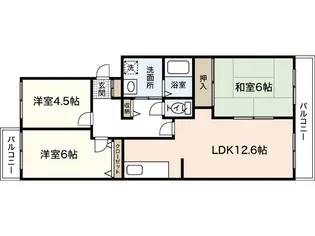 アンデス祇園【1階】の間取り