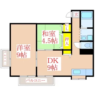サンフラワー【1階】の間取り