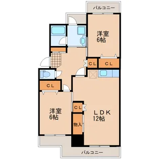 エクセル富沢【5階】の間取り