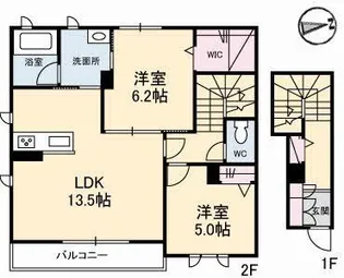 プロヌーブTAKA A棟【2階】の間取り