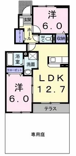 メゾン・グレイスA【1階】の間取り