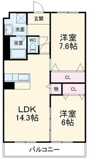 フォルトゥーナ【2階】の間取り
