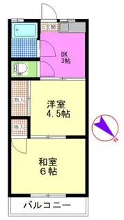 和田コーポ【2階】の間取り