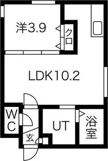 アルテ麻生【1階】の間取り