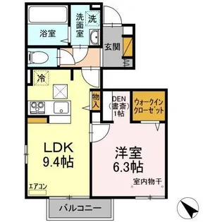 SOLARIE MIDORINOII【1階】の間取り