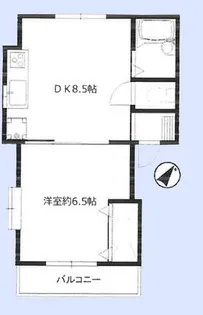 シャトレ新座【2階】の間取り
