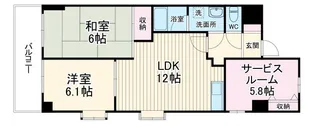 ホーユウパレス横浜羽沢【4階】の間取り