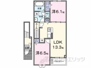 サニータウン横田 I【2階】の間取り