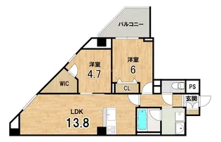 WEST FIELD【5階】の間取り