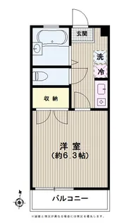 展雲荘【2階】の間取り