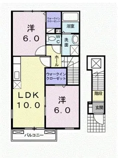 ゼファーC【2階】の間取り