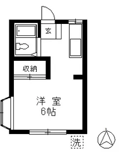 第2明星ハイツ【1階】の間取り