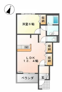 ウィステリア王司【1階】の間取り