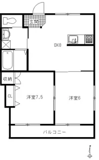 サンバロン【2階】の間取り
