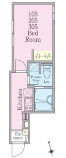リバティ蒲田【2階】の間取り