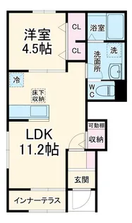 リーブルファイン三郷半田II【1階】の間取り