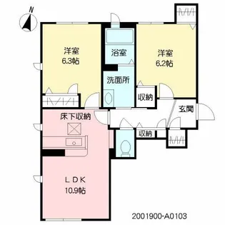 ラ・シャルール.【1階】の間取り