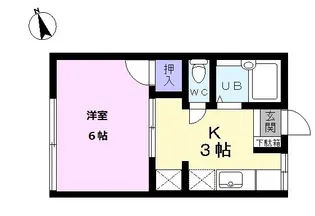 シティハイム千代田【1階】の間取り