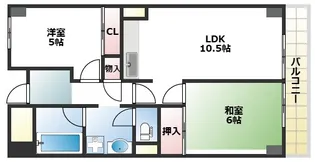 ルネ羽衣【8階】の間取り