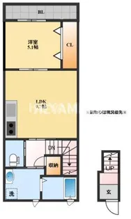 エイミーテン【2階】の間取り
