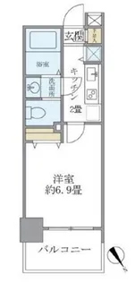 レジデンシア麻布十番【11階】の間取り