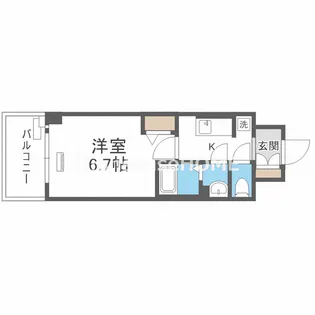 スワンズシティ大阪城コスタ【9階】の間取り