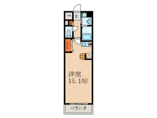 プラシアンS.江坂【2階】の間取り