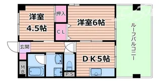 ファミール栄【6階】の間取り
