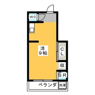ソリューション門前仲町【4階】の間取り