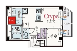 b’CASA金町EAST【2階】の間取り