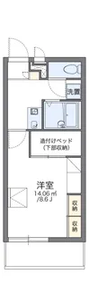 レオパレス蕉治【1階】の間取り