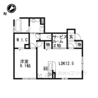villa高畔【1階】の間取り