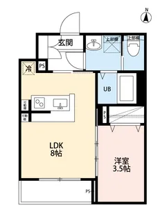 robot home 西国立【2階】の間取り