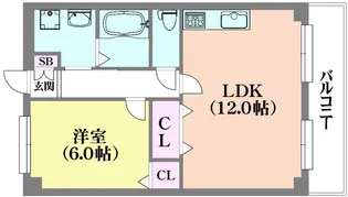 ディパピヨン【4階】の間取り