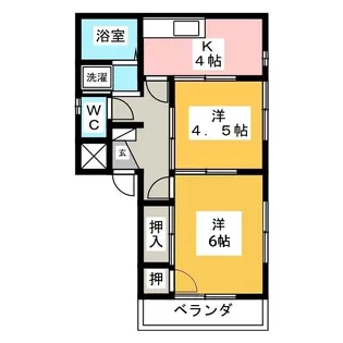 川口岡昭マンション【3階】の間取り