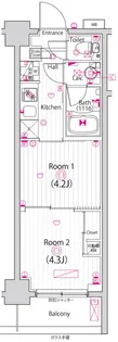 ガーラ雑色グランドステージ【1階】の間取り