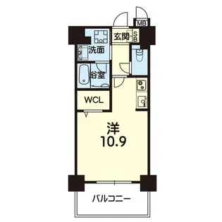 エンクレスト新屋敷【5階】の間取り