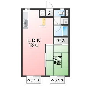 メゾンひらの台1【2階】の間取り