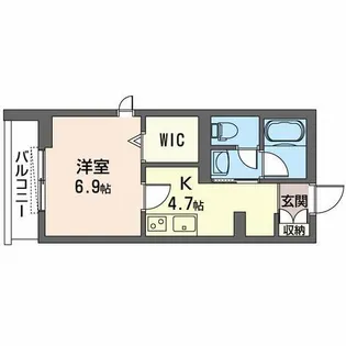 リリー・プランドール早稲田【3階】の間取り