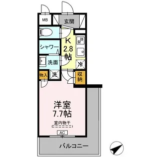 CINZA若林【4階】の間取り