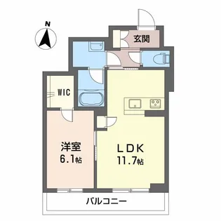 セレーノ庭瀬【2階】の間取り