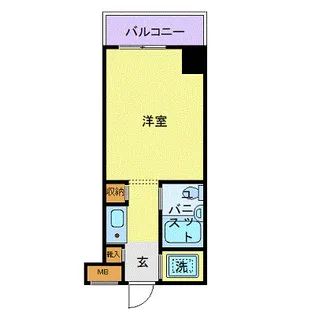 スカイコート横浜駅西口【3階】の間取り