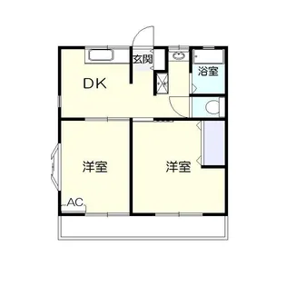 シャトー君津【1階】の間取り