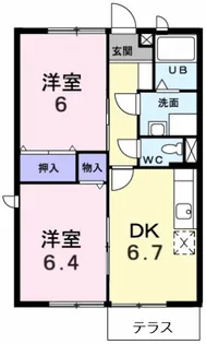 ソレアードT【1階】の間取り