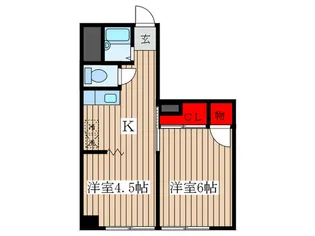 ヒルズ ハウス【3階】の間取り