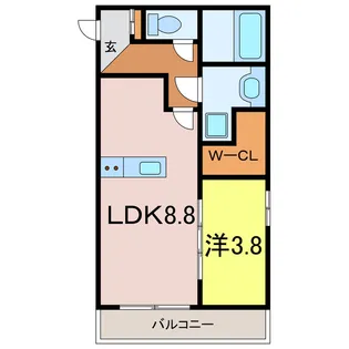 スマイルアパート相生【1階】の間取り