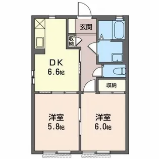 アルモニーC【1階】の間取り