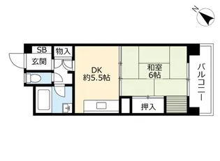 UR尾上【14階】の間取り
