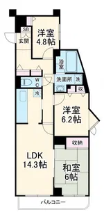 リズ青葉台【3階】の間取り